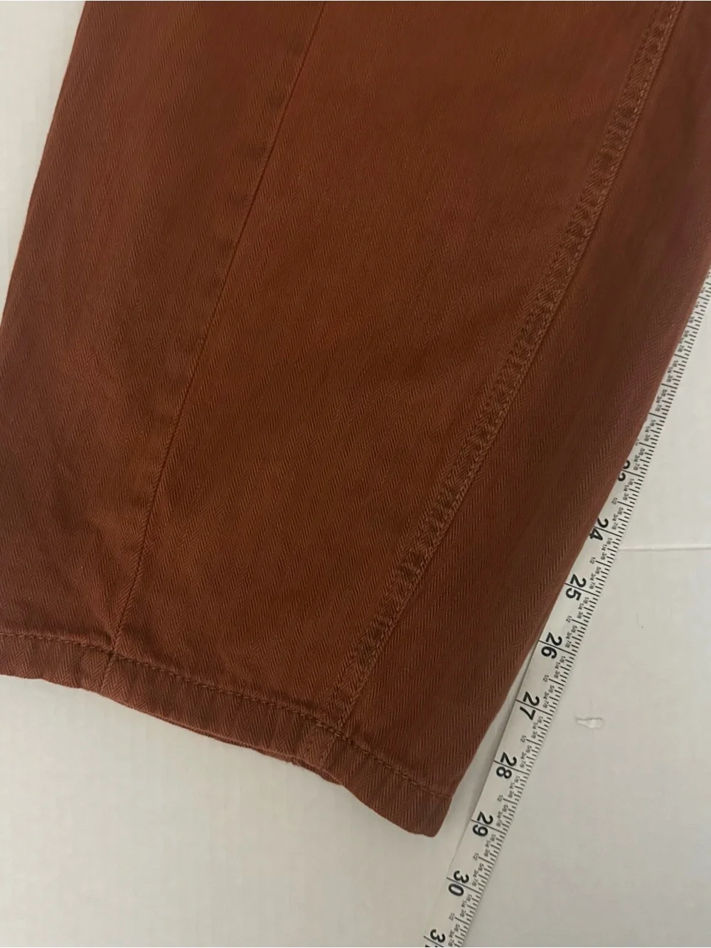 Free People Limited Edition Tennessee Slouchy Utility Jeans Ginger Brown